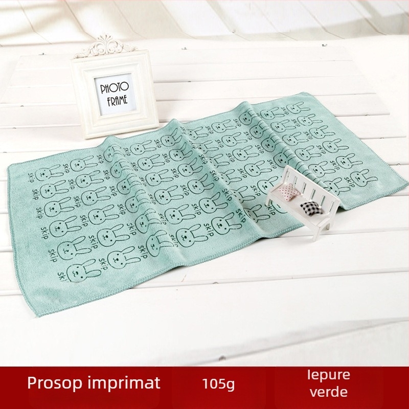 Prosop microfibră imprimat Xin Bai Li, 150D, 100–119 g, fibră poliester, Proces de imprimare
