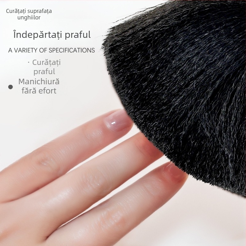 Perie pentru praf de unghii cu cap de cristal – perie specială pentru coafură, Hongnuo Beauty, Guangdong