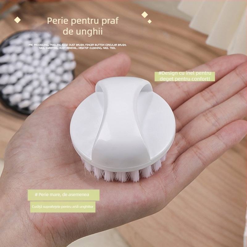 Perie de praf pentru unghii, pentru pre-tratament și curățarea suprafeței – instrument de birou pentru manichiură, OEM Light Makeup