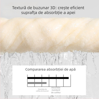 Prosop de păr din fibră ultrafină, 32 fire, greutate 100–119 g, fără scame și fără decolorare.