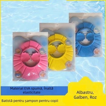 Șapcă de duș reglabilă din EVA pentru copii, capac de baie îngroșat, 50 g