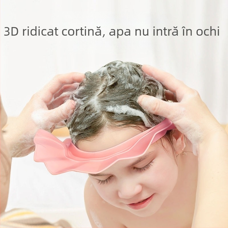 Pălărie de duș pentru adulți, protecție facială și pentru urechi, material PE, Cool Bean 64343