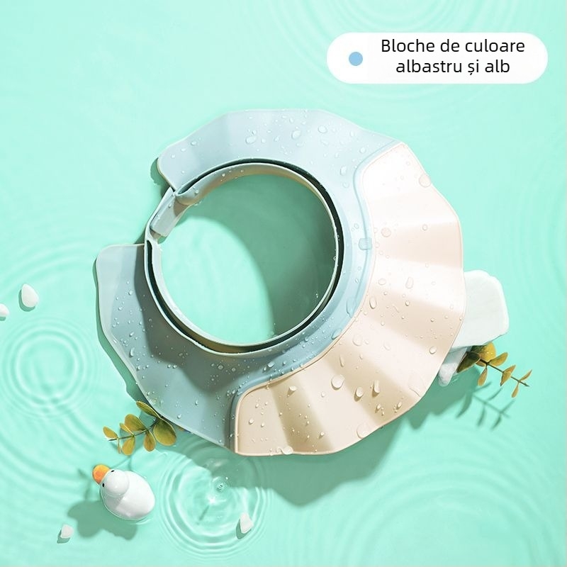 Pălărie de duș pentru adulți, protecție facială și pentru urechi, material PE, Cool Bean 64343