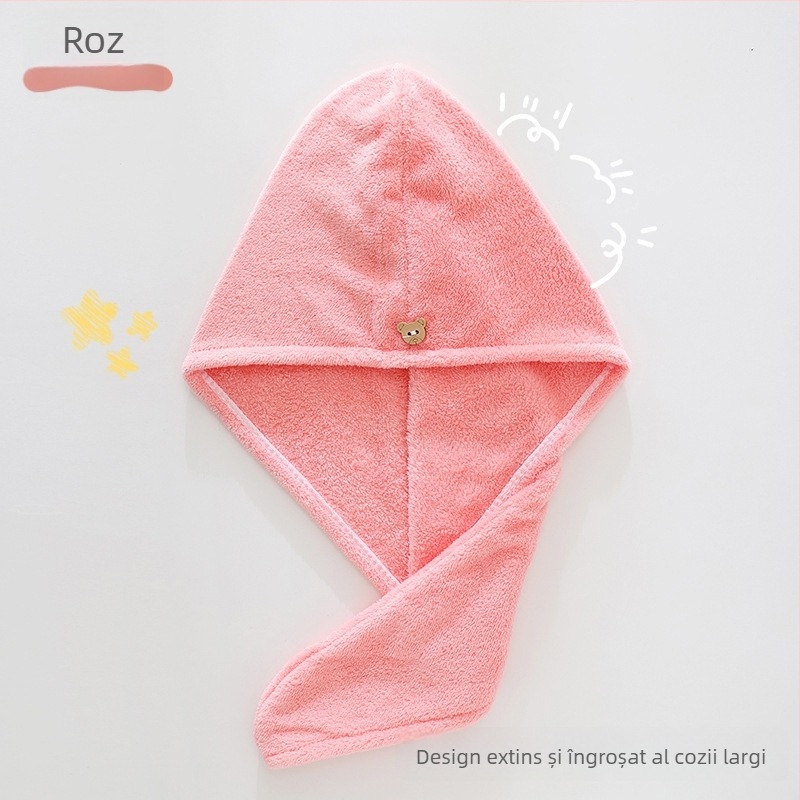 Șapcă de uscare a părului din fleece coral, țesătură simplă, 50-79 g