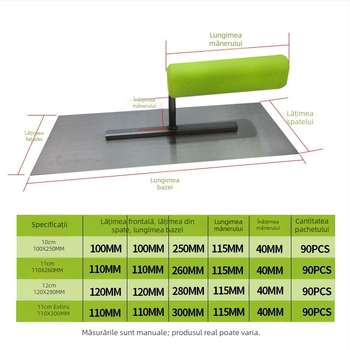 Cuțit de chit Ye Lao San — pentru pereți și netezirea chitului, fără cui