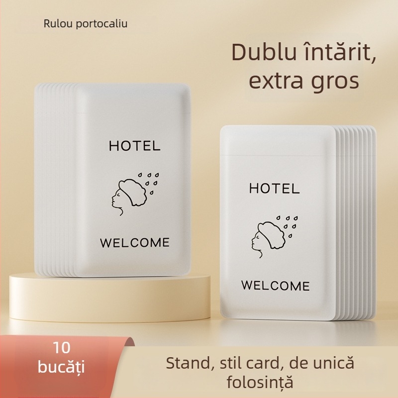 Șapcă de duș de unică folosință, impermeabilă, îngroșată, pentru femei și copii