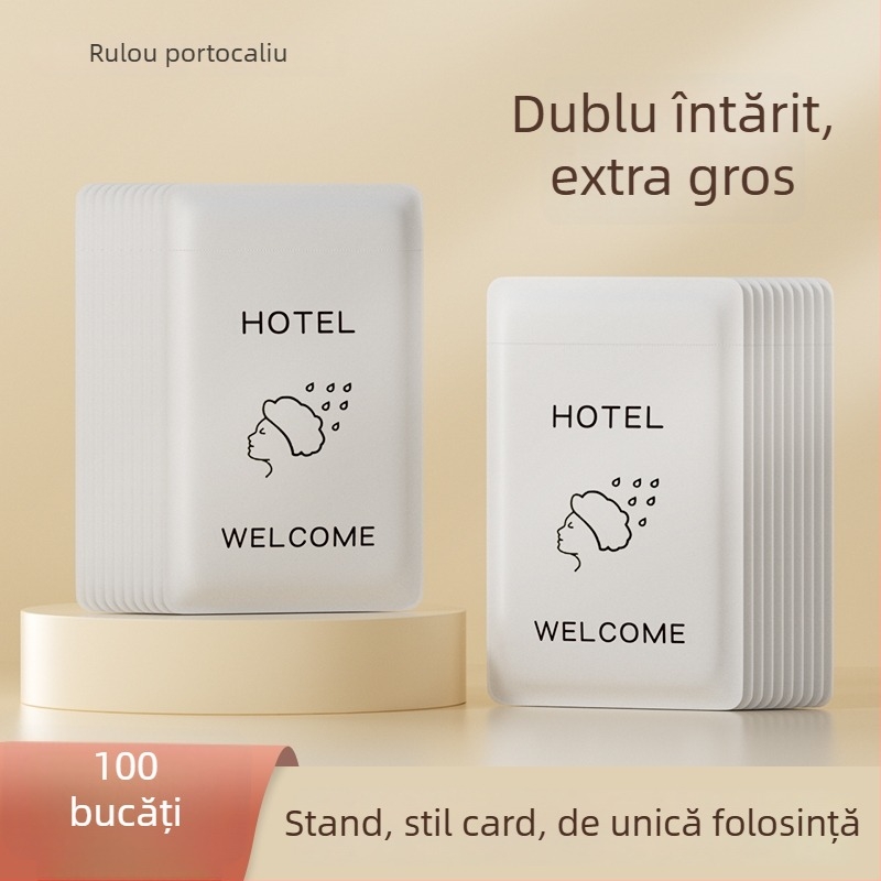 Șapcă de duș de unică folosință, impermeabilă, îngroșată, pentru femei și copii