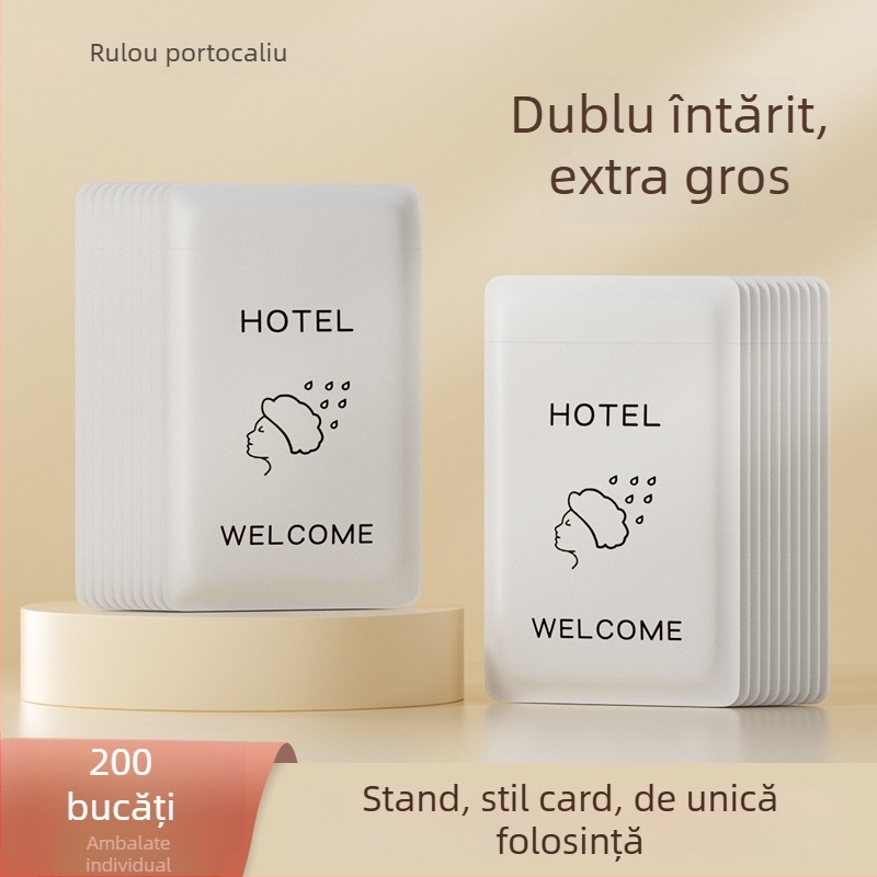 Șapcă de duș de unică folosință, impermeabilă, îngroșată, pentru femei și copii