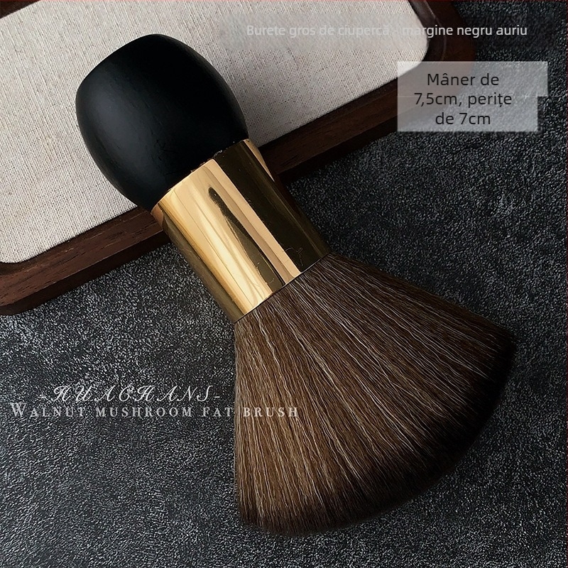 Perie de praf pentru manichiură din lemn de santal, perie pătrată de birou pentru curățare cu peri moi, instrument de îndepărtare a prafului, conținut net 120