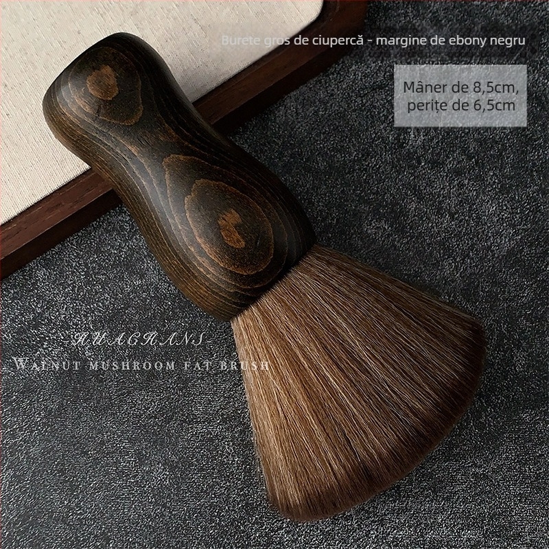 Perie de praf pentru manichiură din lemn de santal, perie pătrată de birou pentru curățare cu peri moi, instrument de îndepărtare a prafului, conținut net 120