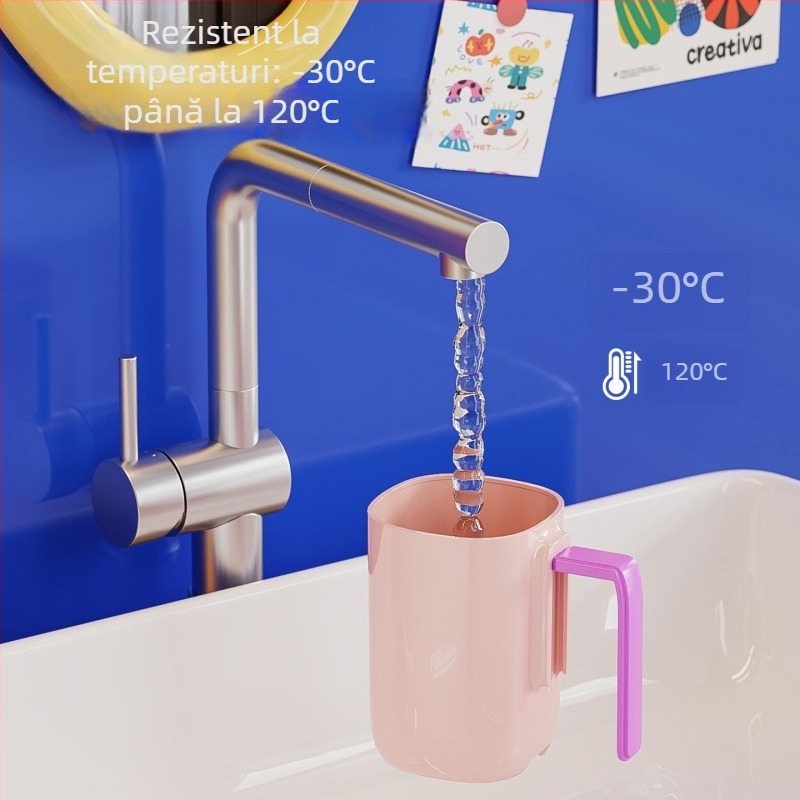 Suport pentru periuțe de dinți, din plastic, 4 compartimente, montaj fără găuri, imprimare logo disponibil