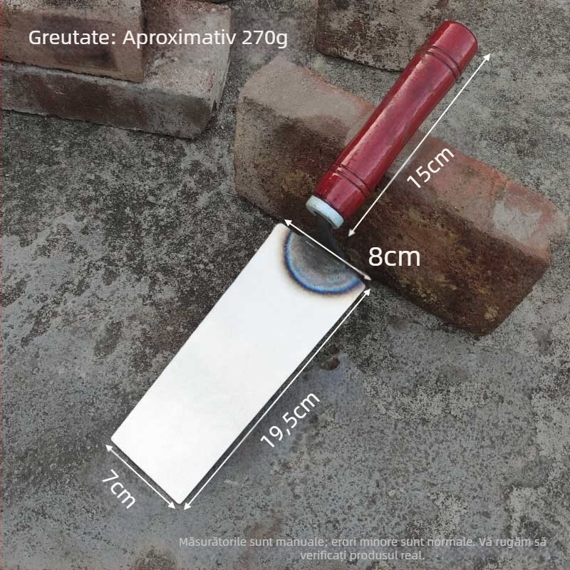 Spatulă zidărie din oțel manganos forjat, îngroșată; pentru zidărie, așezarea țiglelor