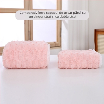 Căciulă pentru păr din fleece coral, cusută, 140–169 g, fir 21