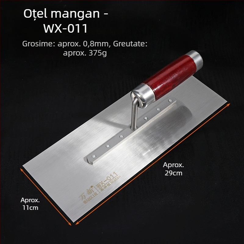 Spatulă de glet din oțel inoxidabil pentru arhitectură, model Putty scraper, marca 0001