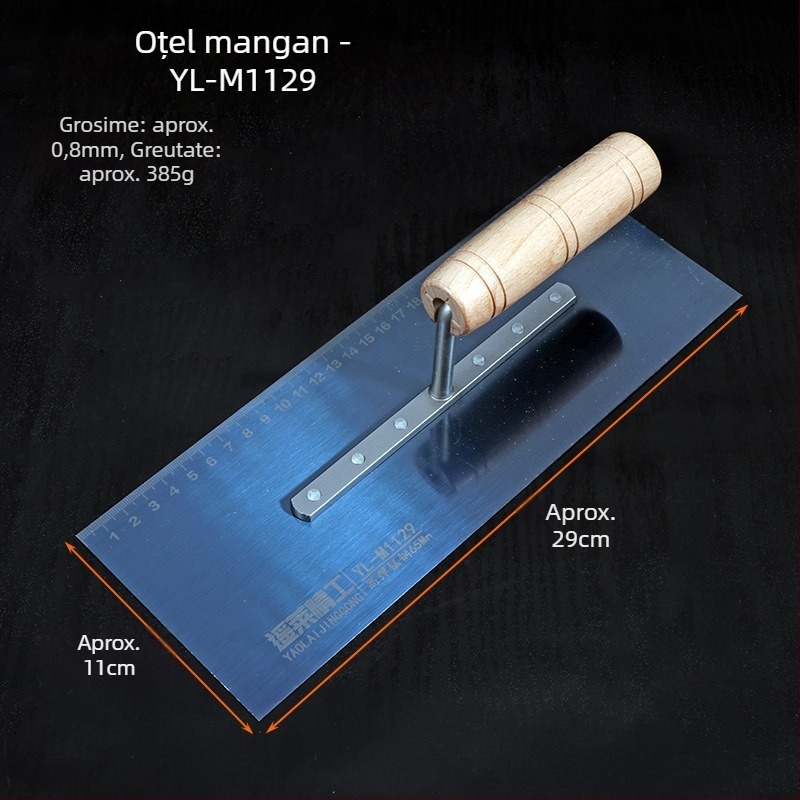 Spatulă de glet din oțel inoxidabil pentru arhitectură, model Putty scraper, marca 0001