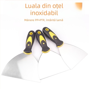 Cuțit de chit din oțel inoxidabil cu lamă îngroșată, mâner din plastic, pentru montaj