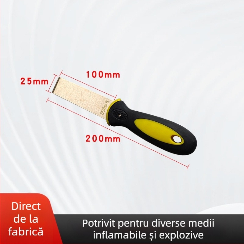 Han Qiang cuțit de chit din cupru pur, rezistent la explozii, fără scântei, destinat echipament Melt-Blown