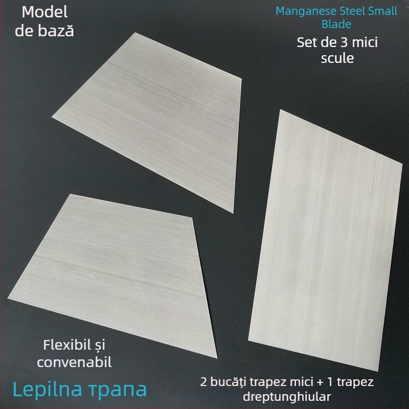 Lamă din oțel pentru racletă – îndepărtarea chitului auto și curățare mecanică