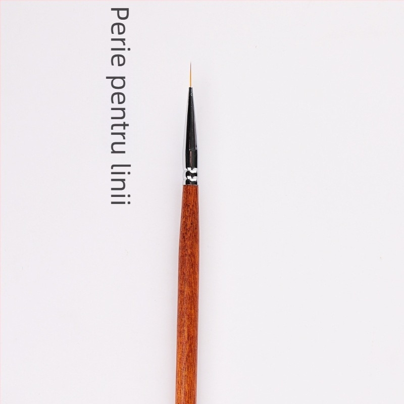 Set de 8 stilouri pentru desenul unghiilor, mâner din lemn, tijă lungă, 5,6 g fiecare, marca Yuxi