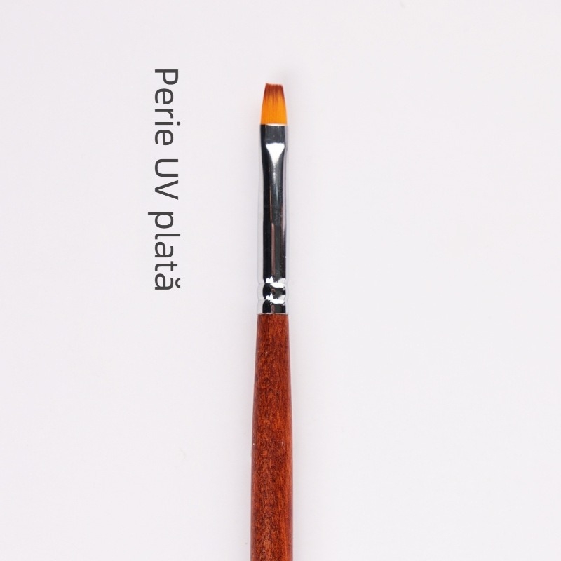 Set de 8 stilouri pentru desenul unghiilor, mâner din lemn, tijă lungă, 5,6 g fiecare, marca Yuxi