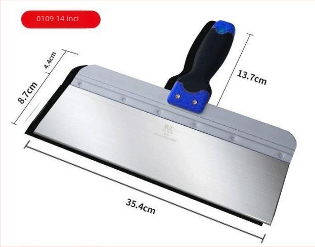 Paletă din oțel inoxidabil pentru tencuială și netezirea suprafețelor, durabilă și rezistentă la uzură