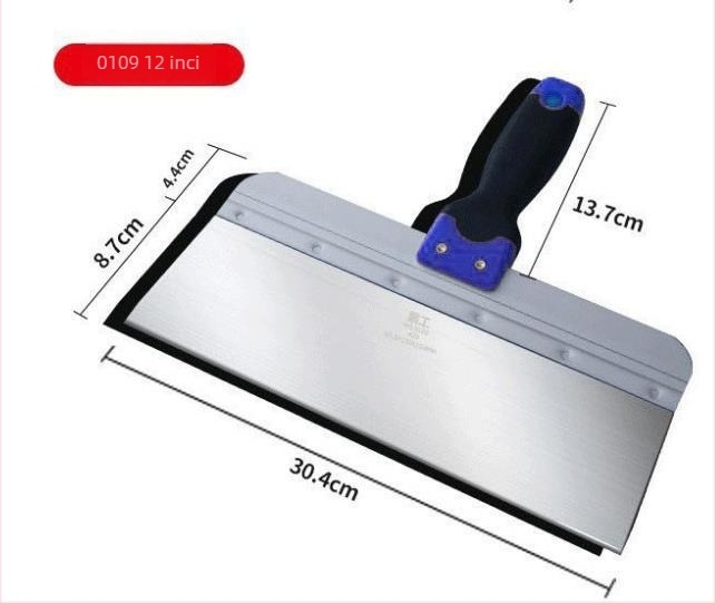 Paletă din oțel inoxidabil pentru tencuială și netezirea suprafețelor, durabilă și rezistentă la uzură