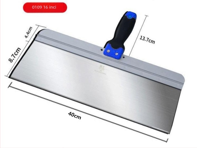 Paletă din oțel inoxidabil pentru tencuială și netezirea suprafețelor, durabilă și rezistentă la uzură