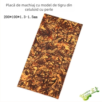Placă decorativă pentru capul chitării cu încrustație de perle și încrustare din scoică, ABS material