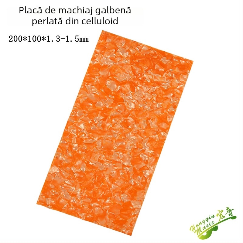 Placă decorativă pentru capul chitării cu încrustație de perle și încrustare din scoică, ABS material