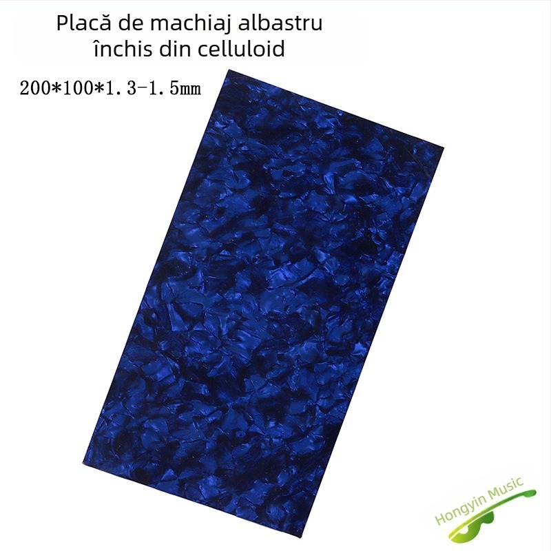Placă decorativă pentru capul chitării cu încrustație de perle și încrustare din scoică, ABS material