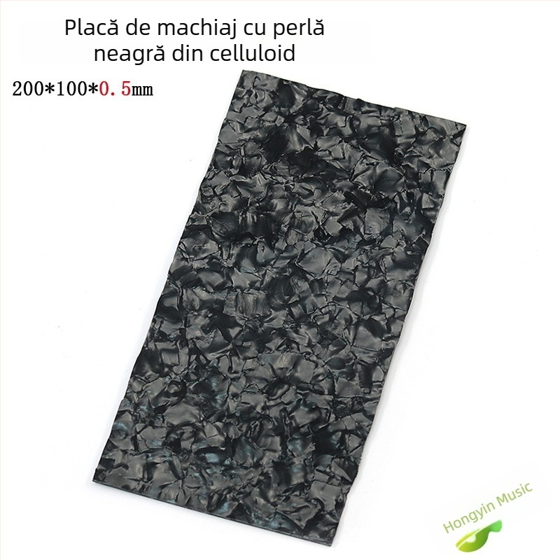 Placă decorativă pentru capul chitării cu încrustație de perle și încrustare din scoică, ABS material