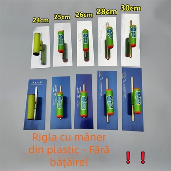 Șpachtă pentru ipsos și tencuială cu mâner din plastic, fără cui, lamă din oțel