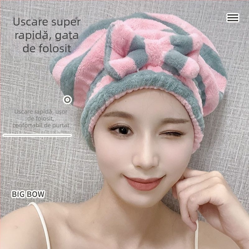 Pălărie de uscare a părului - material PE, pentru copii, stil coreean, reutilizabil