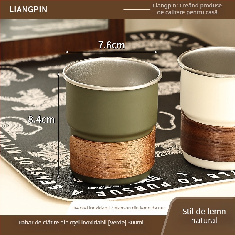 Suport pentru periute de dinți cu set de pahare pentru clătire, aluminiu Space, montaj încastrat, instalare fără găuri, imprimare logo disponibil