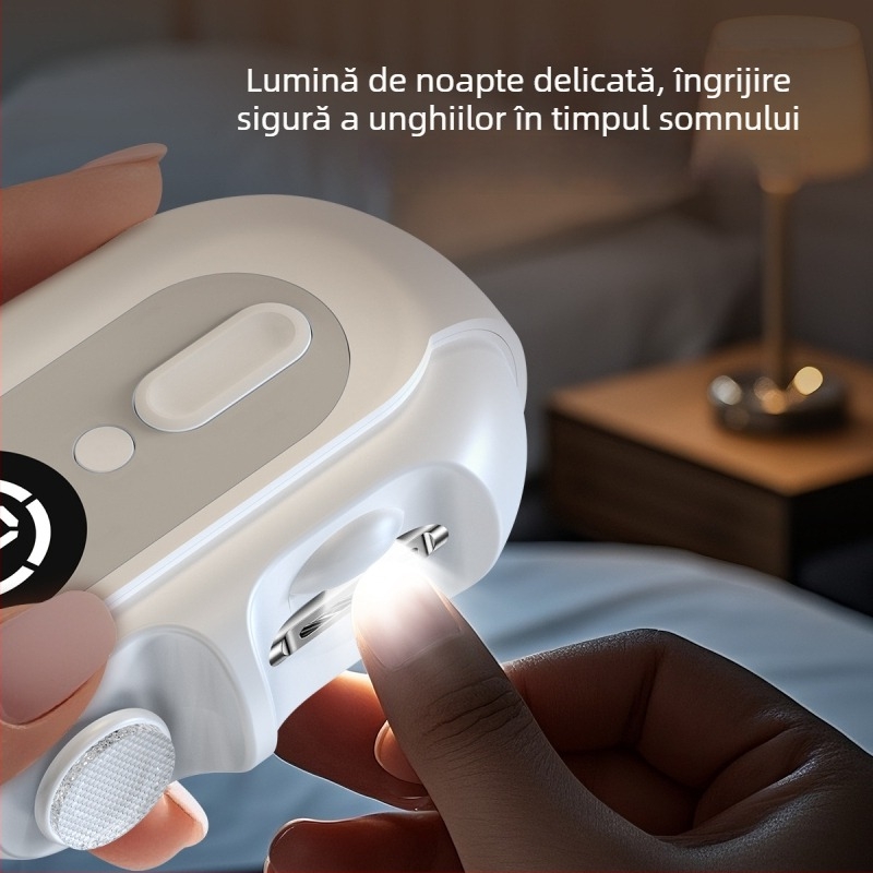 Freza electrică pentru unghii, model S06, oțel ABS+SUS420, greutate 210 g, dispozitiv multifuncțional pentru manichiură