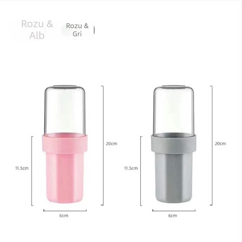 Suport pentru periuțe de dinți – plastic, set de călătorie, depozitare portabilă, 1 bucată