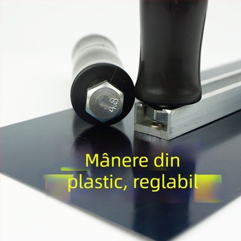 Cuțit de chit cu mâner dublu, lamă plată, grosime lamă 0,5 mm, serie lamă plată