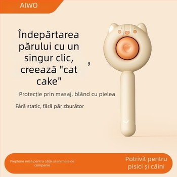 Aiwo Pieptene pentru pisici și câini pentru îndepărtarea părului liber