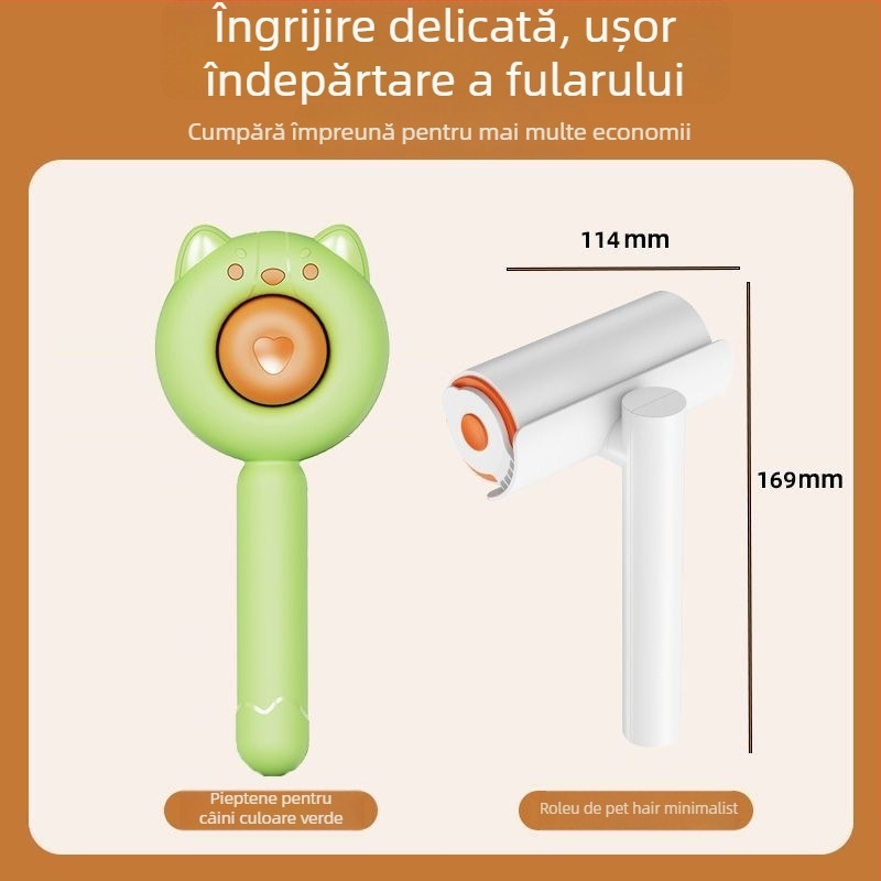 Aiwo Pieptene pentru pisici și câini pentru îndepărtarea părului liber