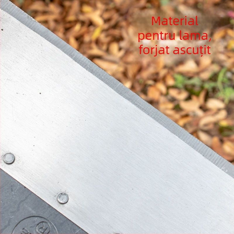 Lopată pentru pereți multifuncțională cu cuțit de chit — lamă din oțel inoxidabil, mâner din lemn extensibil