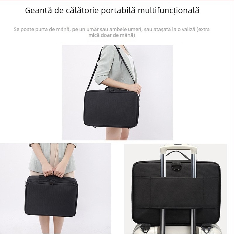 Geantă de machiaj în formă de cub, material 600D Oxford, model 0998