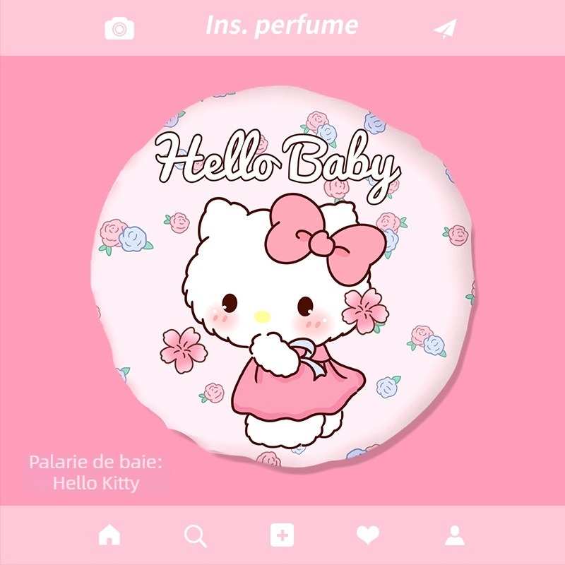 Șapcă de duș cu desene animate, impermeabilă, PVC, dublu strat, reutilizabilă, personalizare disponibilă