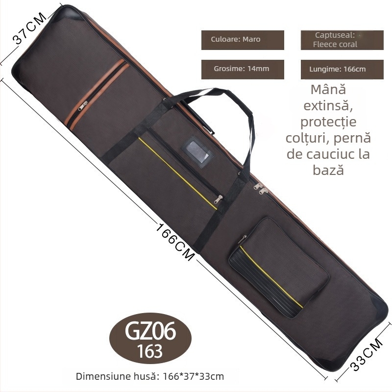 Protecție Guzheng – husă cu căptușeală PU, curea de umăr curbată, brand Unique, lansare vară 2024, pentru antrenamente off-campus.