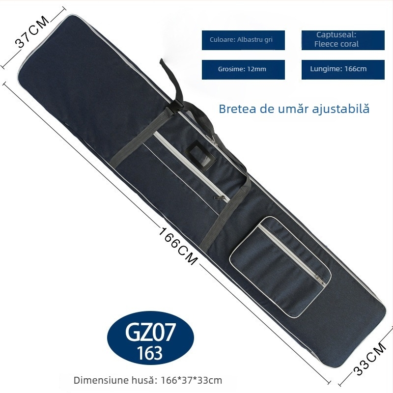 Protecție Guzheng – husă cu căptușeală PU, curea de umăr curbată, brand Unique, lansare vară 2024, pentru antrenamente off-campus.