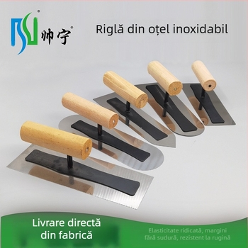 Shuaining spatulă din oțel inoxidabil pentru diatom mud – lamă plată pentru microcement