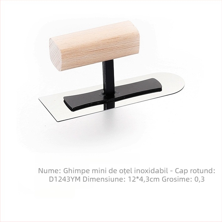 Shuaining spatulă din oțel inoxidabil pentru diatom mud – lamă plată pentru microcement