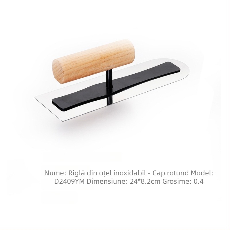 Shuaining spatulă din oțel inoxidabil pentru diatom mud – lamă plată pentru microcement