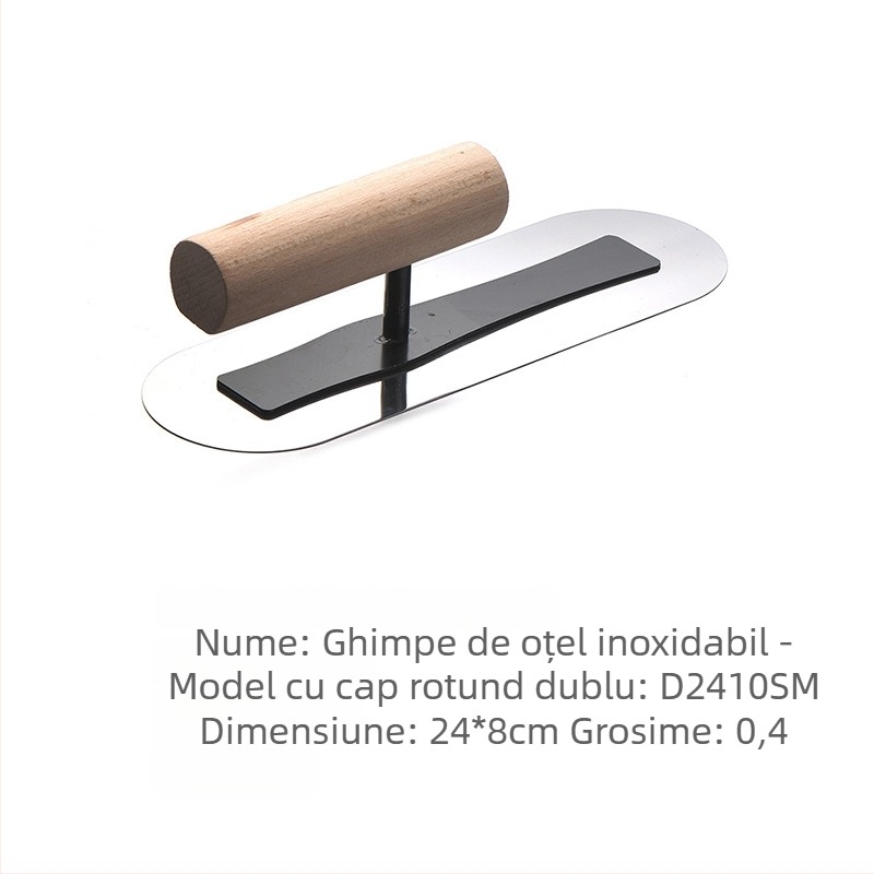 Shuaining spatulă din oțel inoxidabil pentru diatom mud – lamă plată pentru microcement
