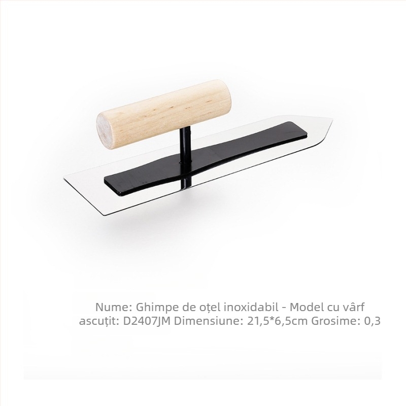 Shuaining spatulă din oțel inoxidabil pentru diatom mud – lamă plată pentru microcement