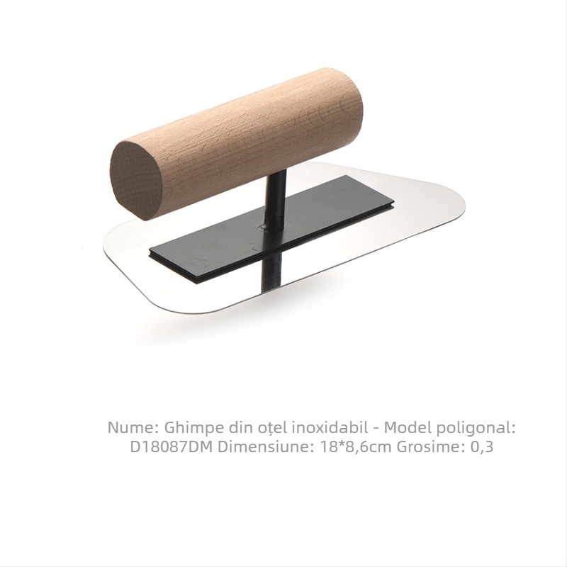 Shuaining spatulă din oțel inoxidabil pentru diatom mud – lamă plată pentru microcement